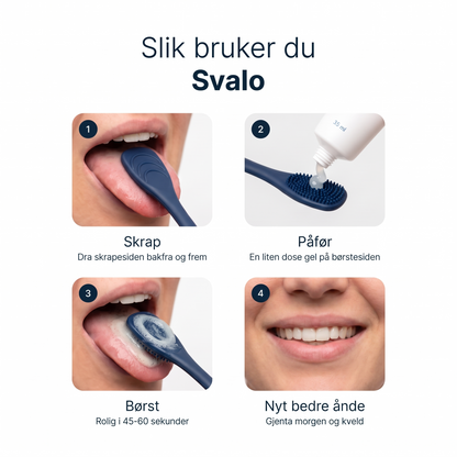 Slik bruker du Svalo, fire steg